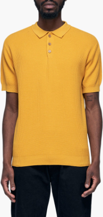 Dedicated - Sweater Short Sleeve Gnesta - Gul - XL