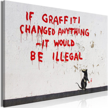 Canvastavla - If graffity changed anything - Banksy (Street-art)