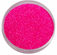 1st Finkornigt glitter Neon Rosa (matt)