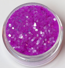 hexagon glitter Jelly purple
