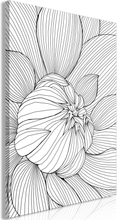 Billede - Flower Line Lodret 40 x 60 cm