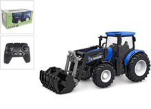 Kids Globe Radiostyrd traktor 2,4 GHz 27 cm blå och svart