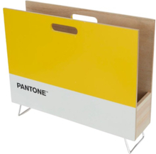 Balvi tijdschriftenrek Pantone 28 x 38 x 9 cm hout/metaal geel