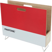Balvi tijdschriftenrek Pantone 38 x 28 x 9 cm hout/metaal rood