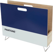 Balvi tijdschriftenrek Pantone 38 x 28 x 9 cm hout/metaal blauw