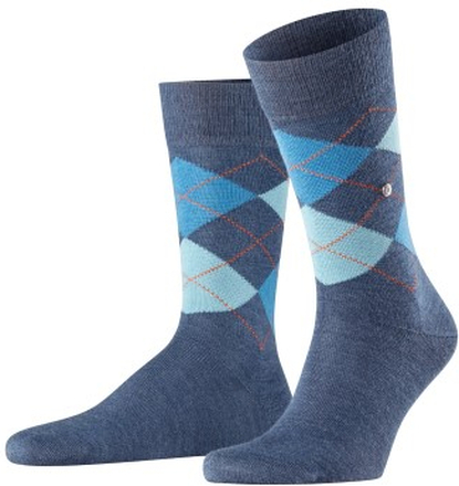 Burlington Edinburgh Wool Sock Hellblau Gr 40/46 Herren