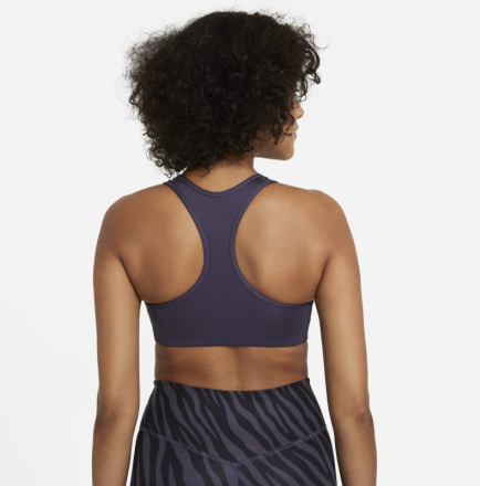 Nike Dri-FIT Swoosh Women's Medium-Support 1-Piece Pad Sports Bra - Purple