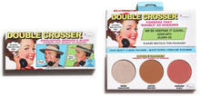 the Balm Double Crosser Highlighter+Bronzer+Blush Palette