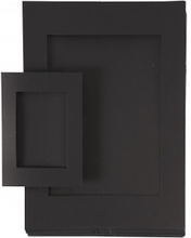 Passepartoutramar, svart, stl. A4+A6 , 180 g, 2x60 st./ 1 frp.