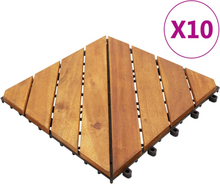 vidaXL Trall 10 st 30x30 cm massivt akaciaträ
