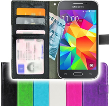 Samsung Galaxy Core Prime Plånboksfodral + Skärmskydd