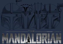 Star Wars The Mandalorian Helmets Line Art - Light Base Men's T-Shirt - Navy - XS
