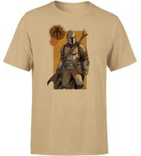 Star Wars The Mandalorian Composition Men's T-Shirt - Tan - S