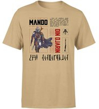 Star Wars The Mandalorian Biography Men's T-Shirt - Tan - S