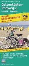 Baltic Coast Cycle Route 2, Lubeck - Usedom, cycle tour map 1:50,000