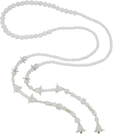NECKLACE BLOOM-BEADS WHITE 130CM