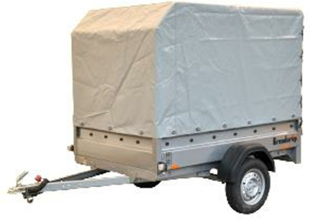 Humbauer HA132513 høj presenning trailer mål 257 x 137 cm