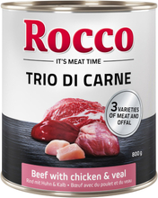 Rocco Classic Trio di Carne 6 x 800 g - Rind, Huhn & Kalb