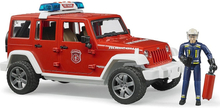 Bruder - Jeep Wrangler Unlimited Rubicon Fire Dept vehicle with fireman