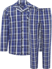 Pyjama 1/1 Woven Pyjamas Nattøj Blue Jockey