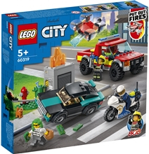60319 LEGO City Politijakt- og Brannslukkingssett